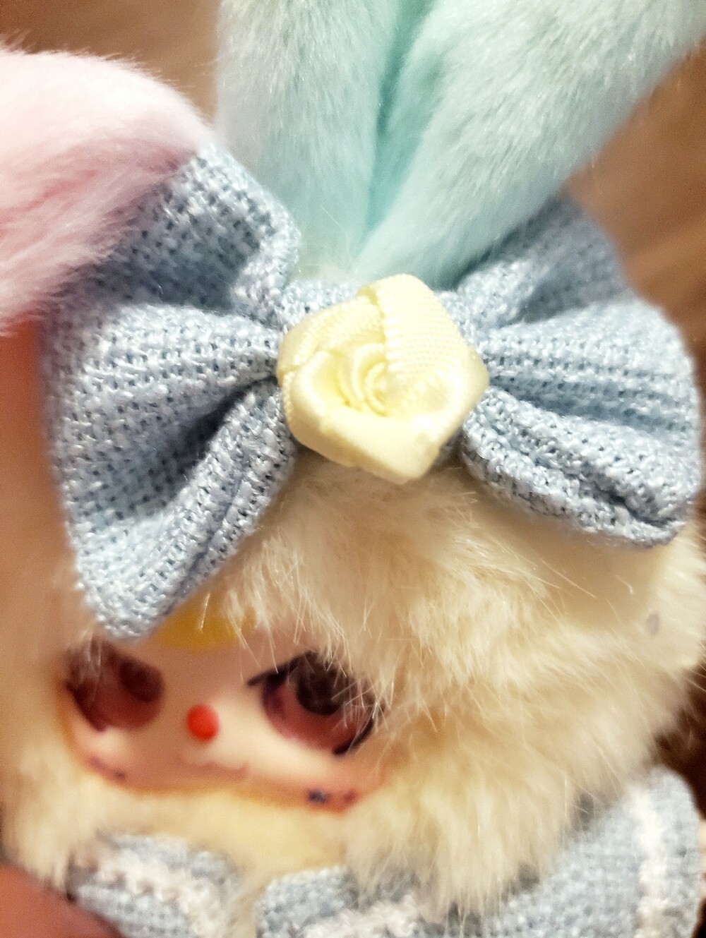 Baby Three Canary Rabbit Keychain - Picture 7 of 10